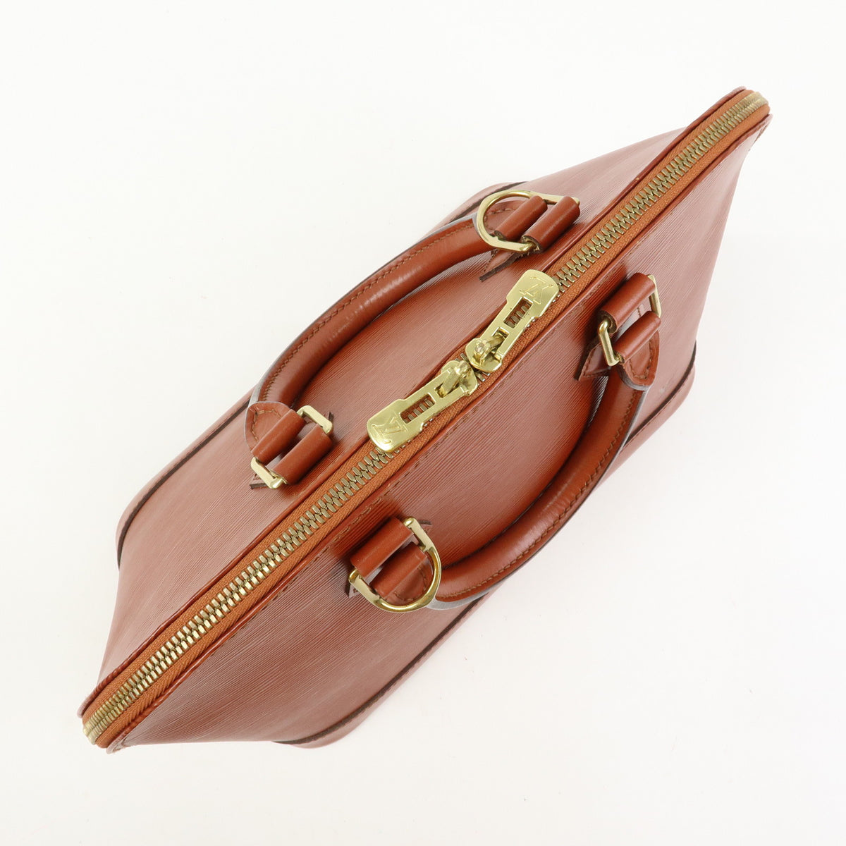 Louis Vuitton Epi Alma PM Hand Bag Kenya Brown M52143