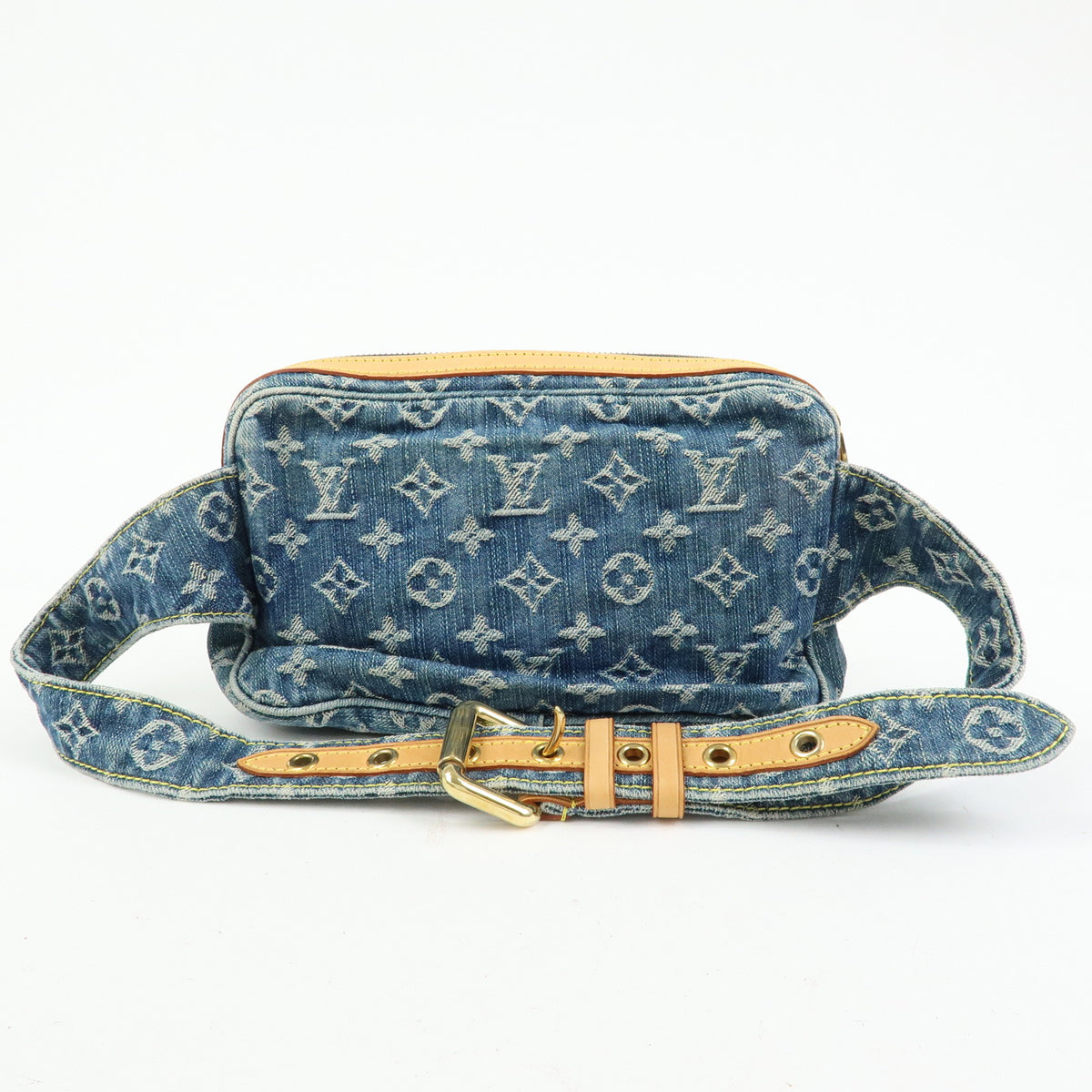 Louis Vuitton Monogram Denim Bum Bag Waist Bag Blue M95347