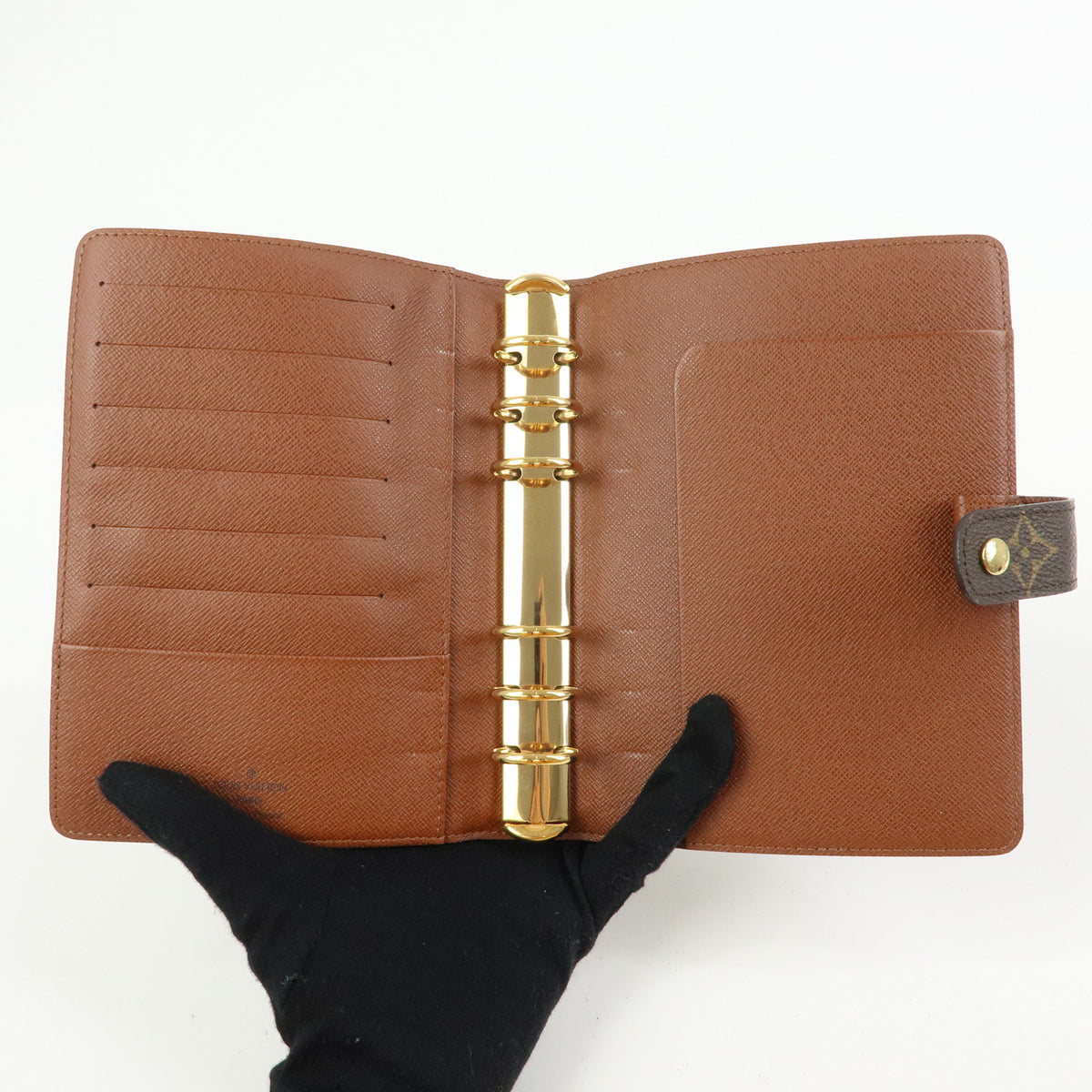 Louis Vuitton Monogram Agenda MM Planner Cover Brown R20105