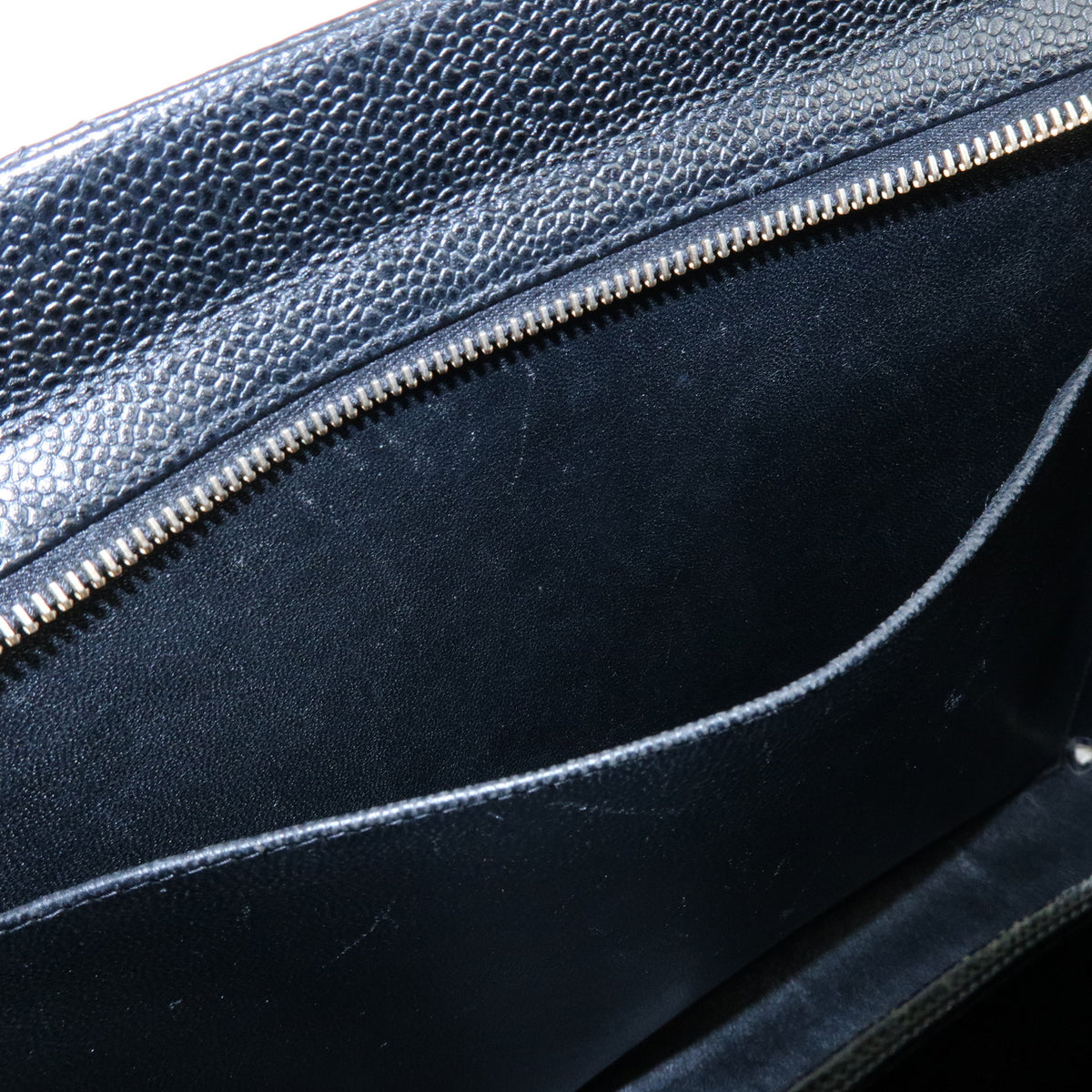CHANEL Matelasse Caviarskin Shoulder Bag Tote Bag Black