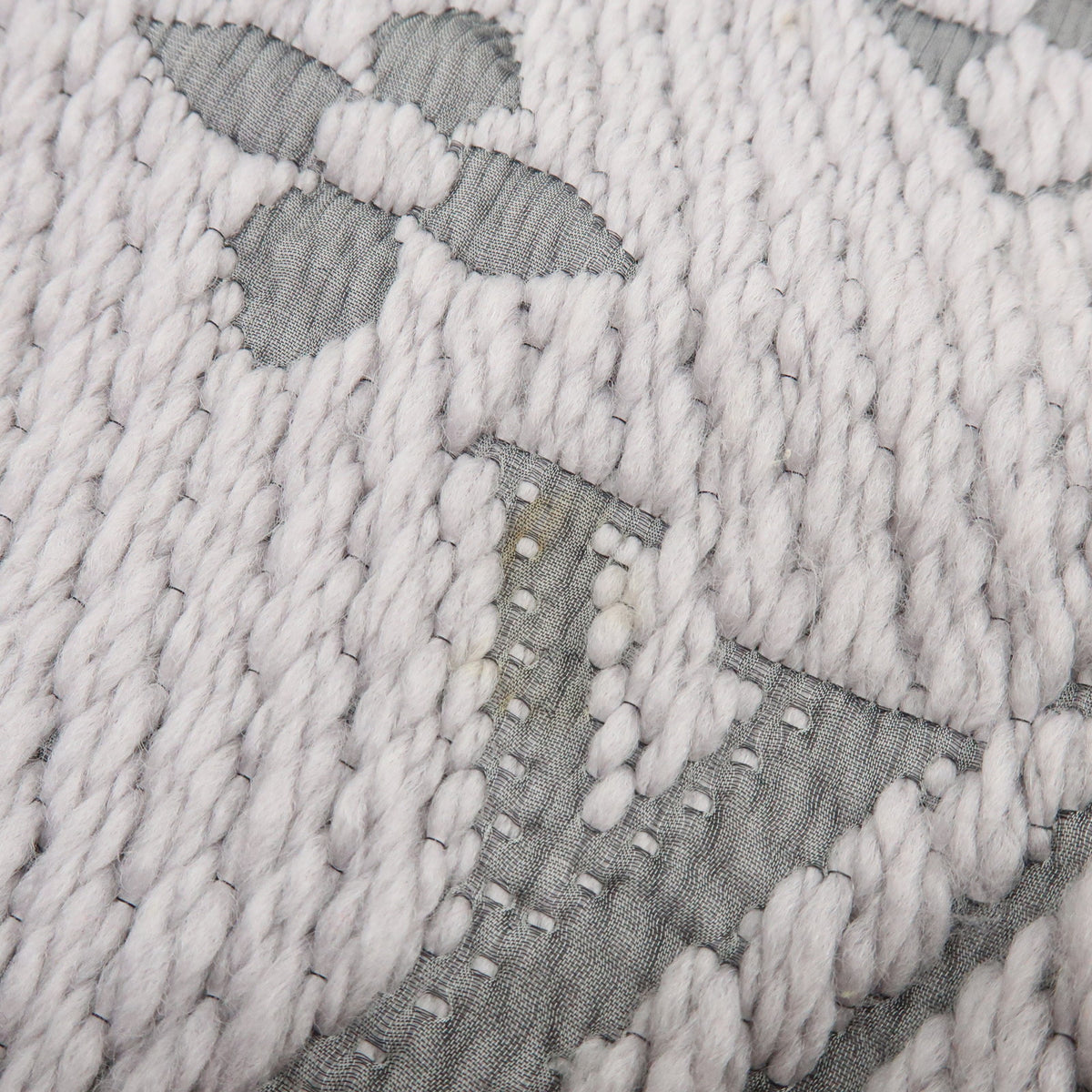 Louis Vuitton Monogram Escharp Logomania Scarf Gris Perle M74742