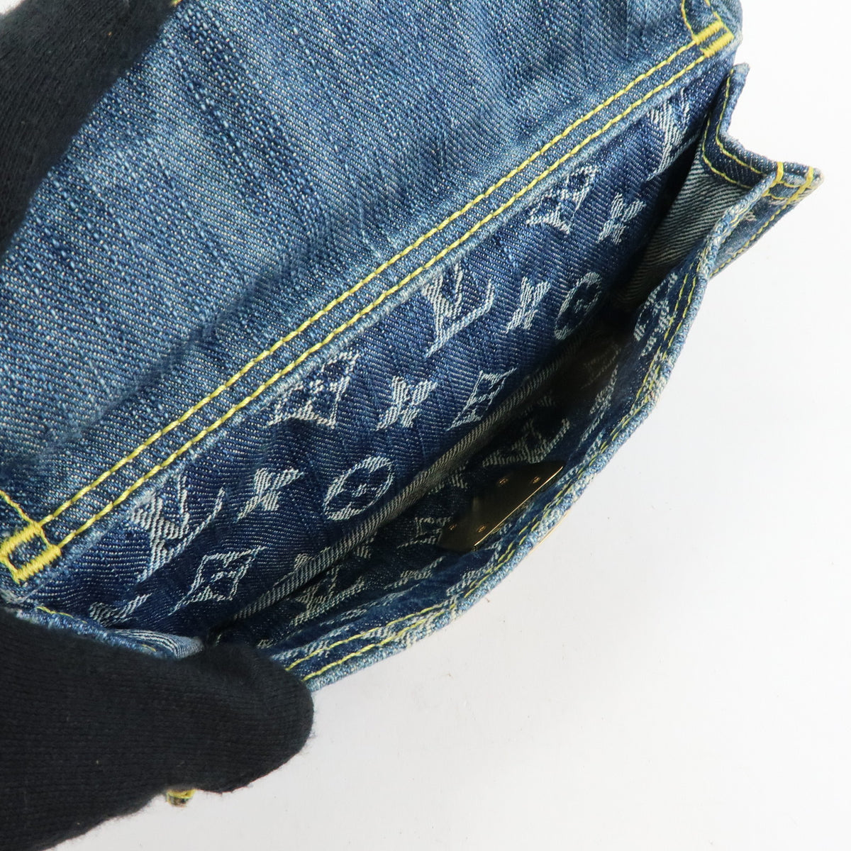 Louis Vuitton Monogram Denim Bum Bag Waist Bag Blue M95347