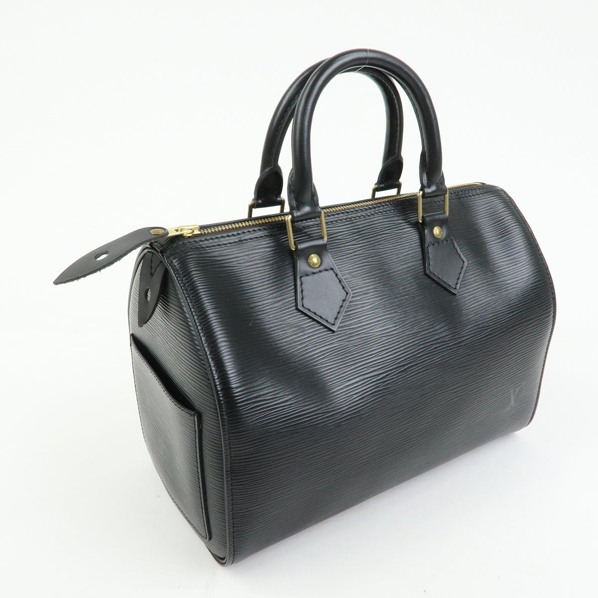 Louis Vuitton Epi Speedy 25 Leather Hand Bag Boston Bag Noir M59032