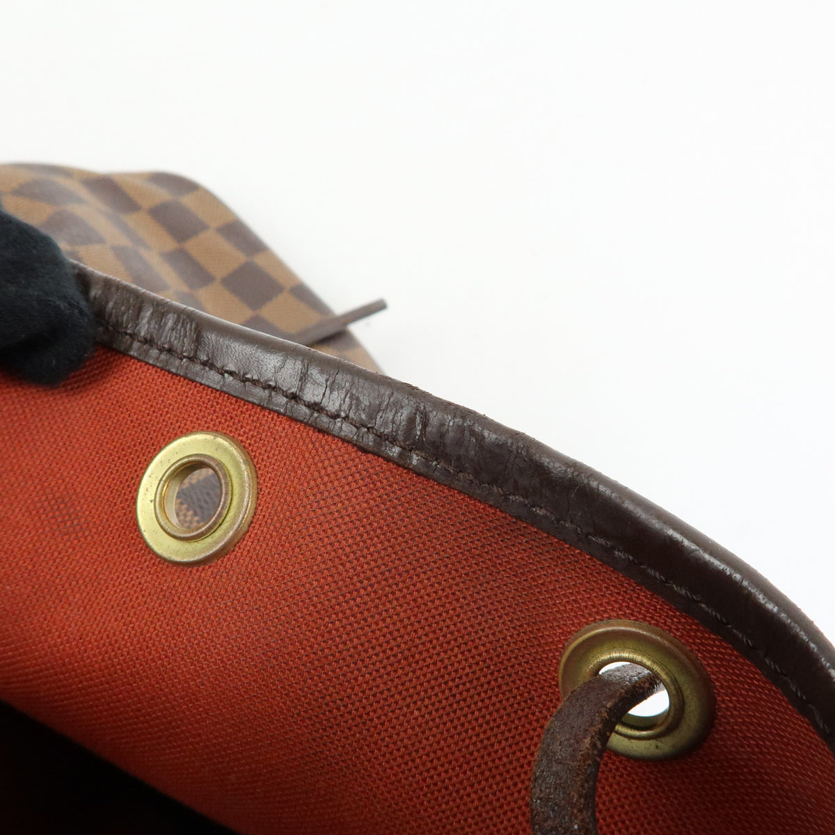 Louis Vuitton Damier Ebene Canvas Leather Petit Noe SPO Shoulder Bag