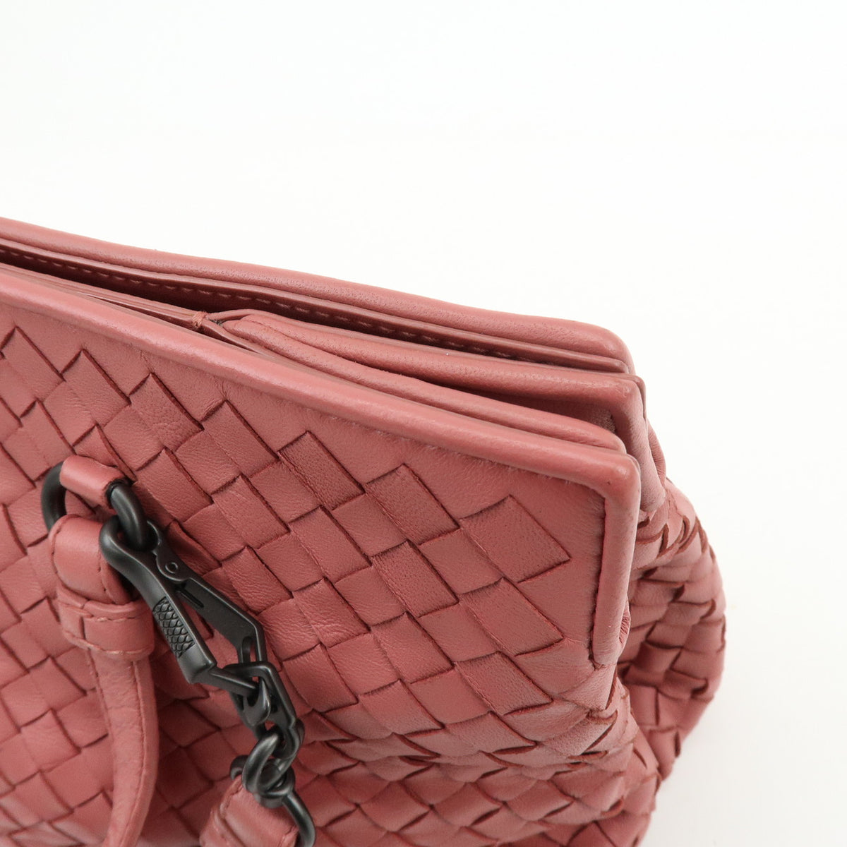 BOTTEGA VENETA Intrecciato Nappa Leather 2Way Bag Shoulder Bag Pink