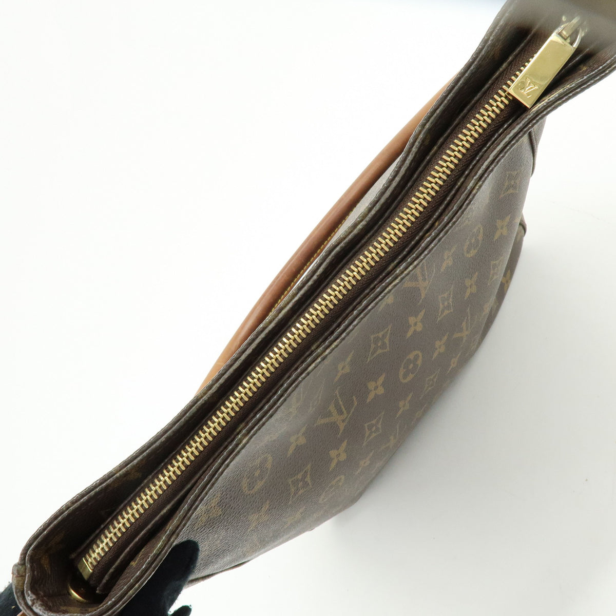 Louis Vuitton Monogram Looping GM Shoulder Bag Brown M51145