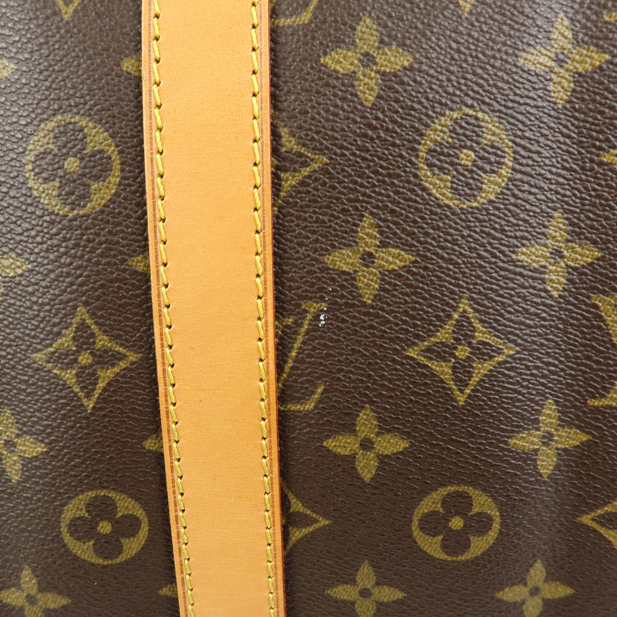 Louis Vuitton Monogram Keep All Bandouliere 55 Boston Bag Brown M41414