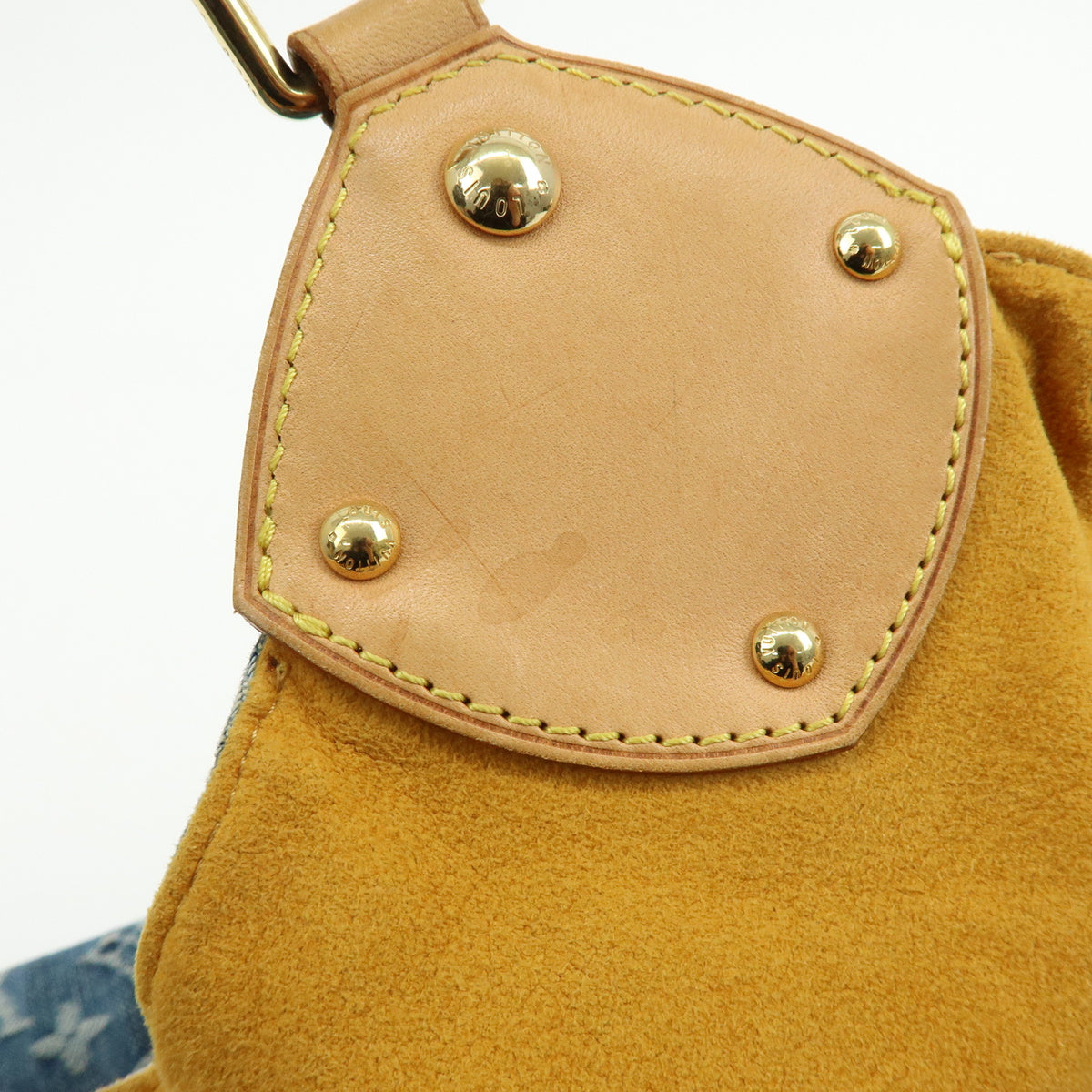 Louis Vuitton Monogram Denim XL Shoulder Bag Tote Bag Blue M95515