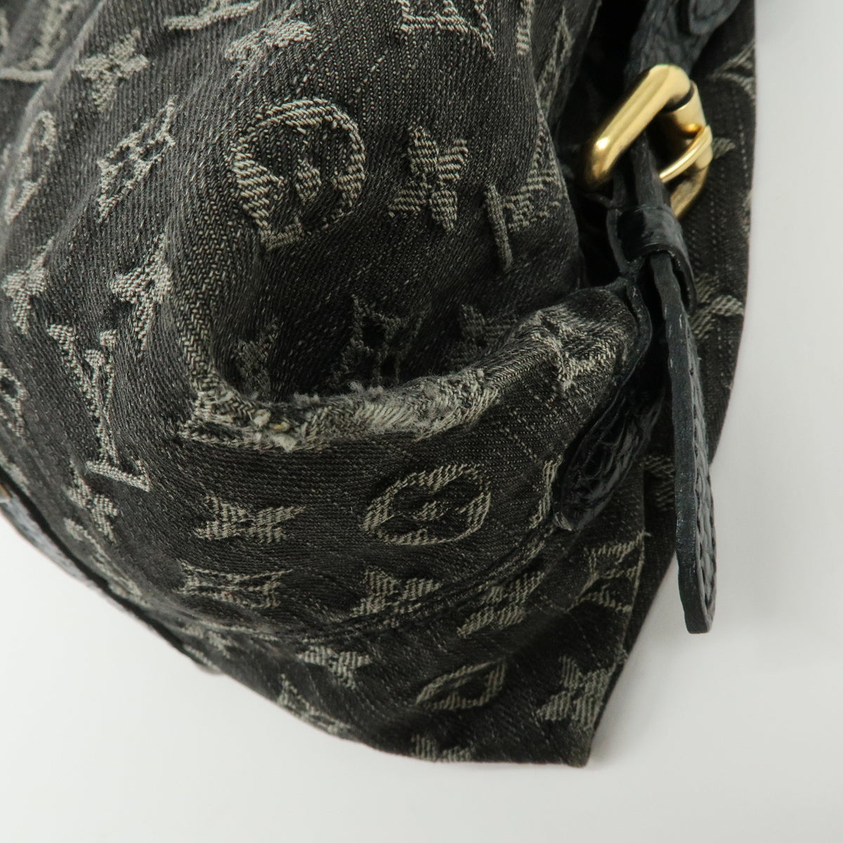 Louis Vuitton Monogram Denim Neo Cabby GM Hand Bag Noir M95352