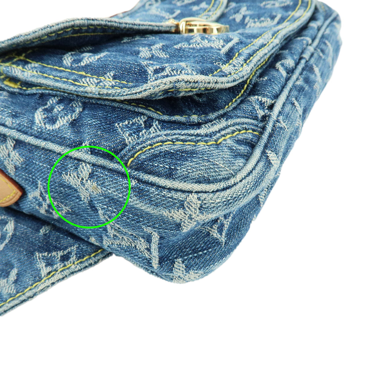 Louis Vuitton Monogram Denim Bum Bag Waist Bag Body Bag Blue M95347
