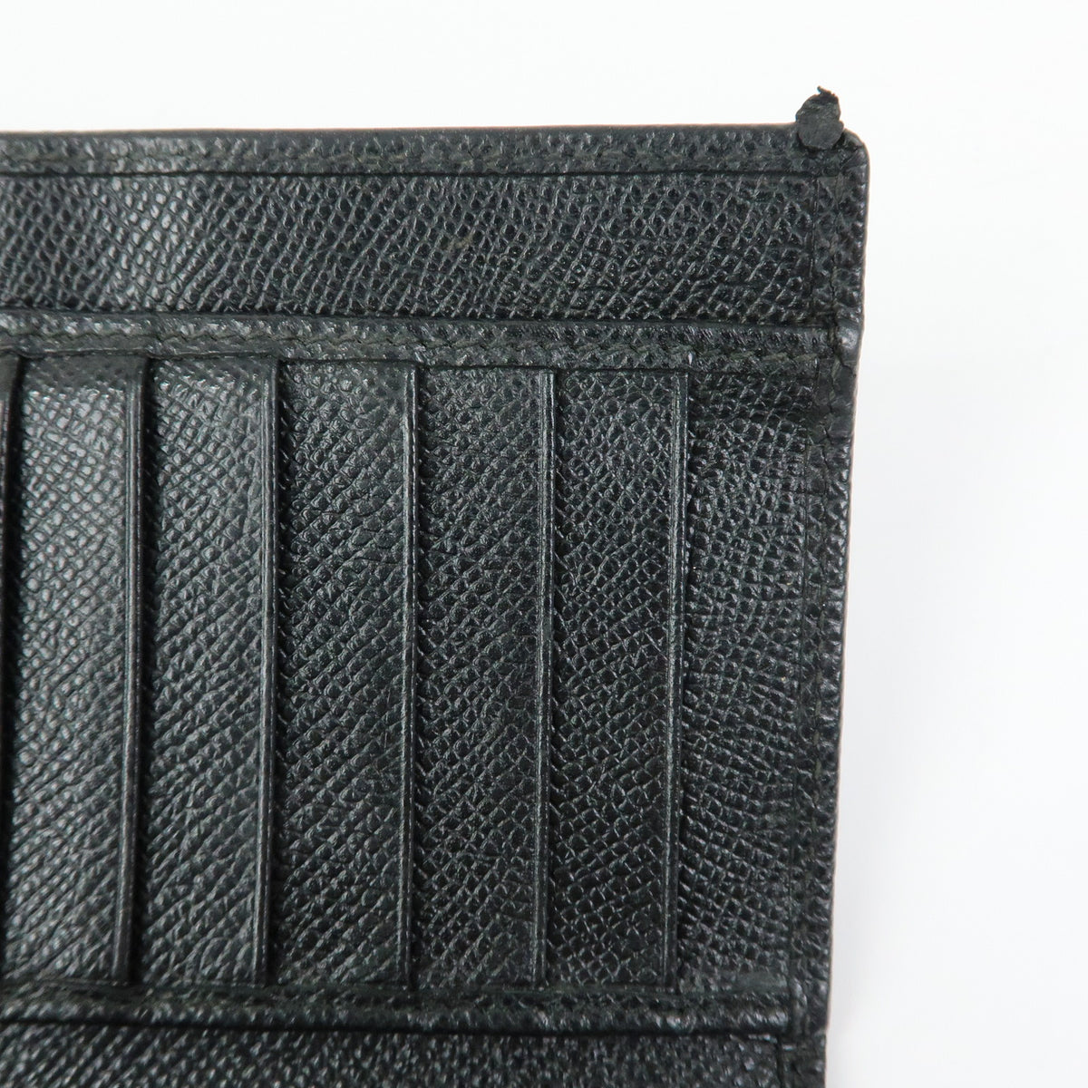 BVLGARI BVLGARI Logo Clip Leather Bi-fold Long Wallet Black