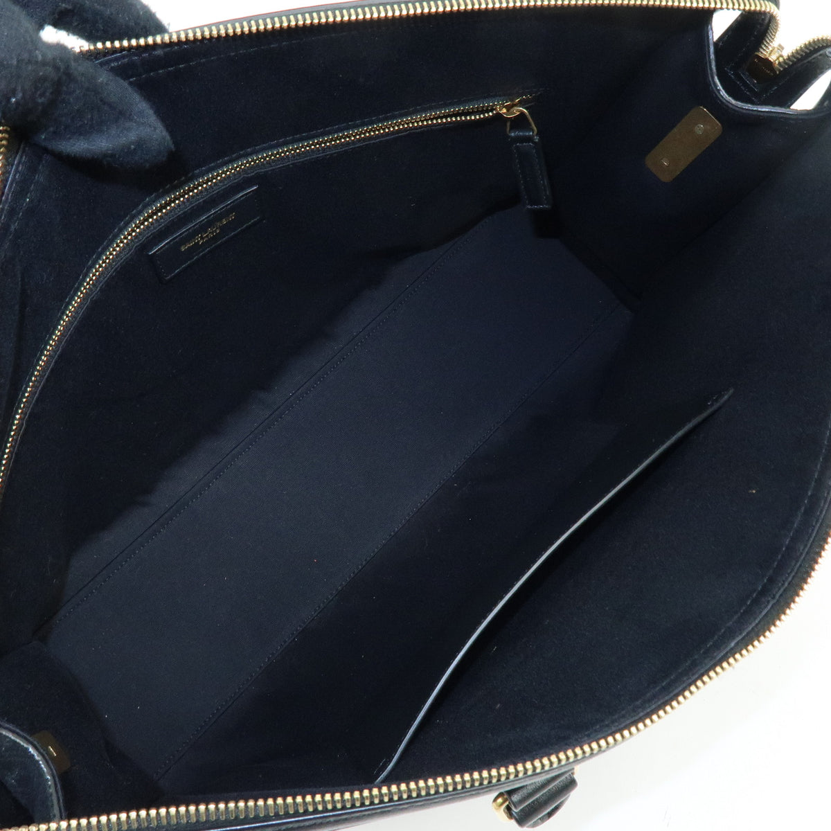 SAINT LAURENT PARIS LE MONOGRAMME Suede Leather 2Way Bag Black 578336