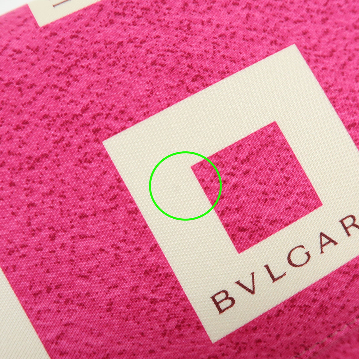BVLGARI Square Logo Nylon Leather 3Way Clutch Bag Shoulder Bag Pink