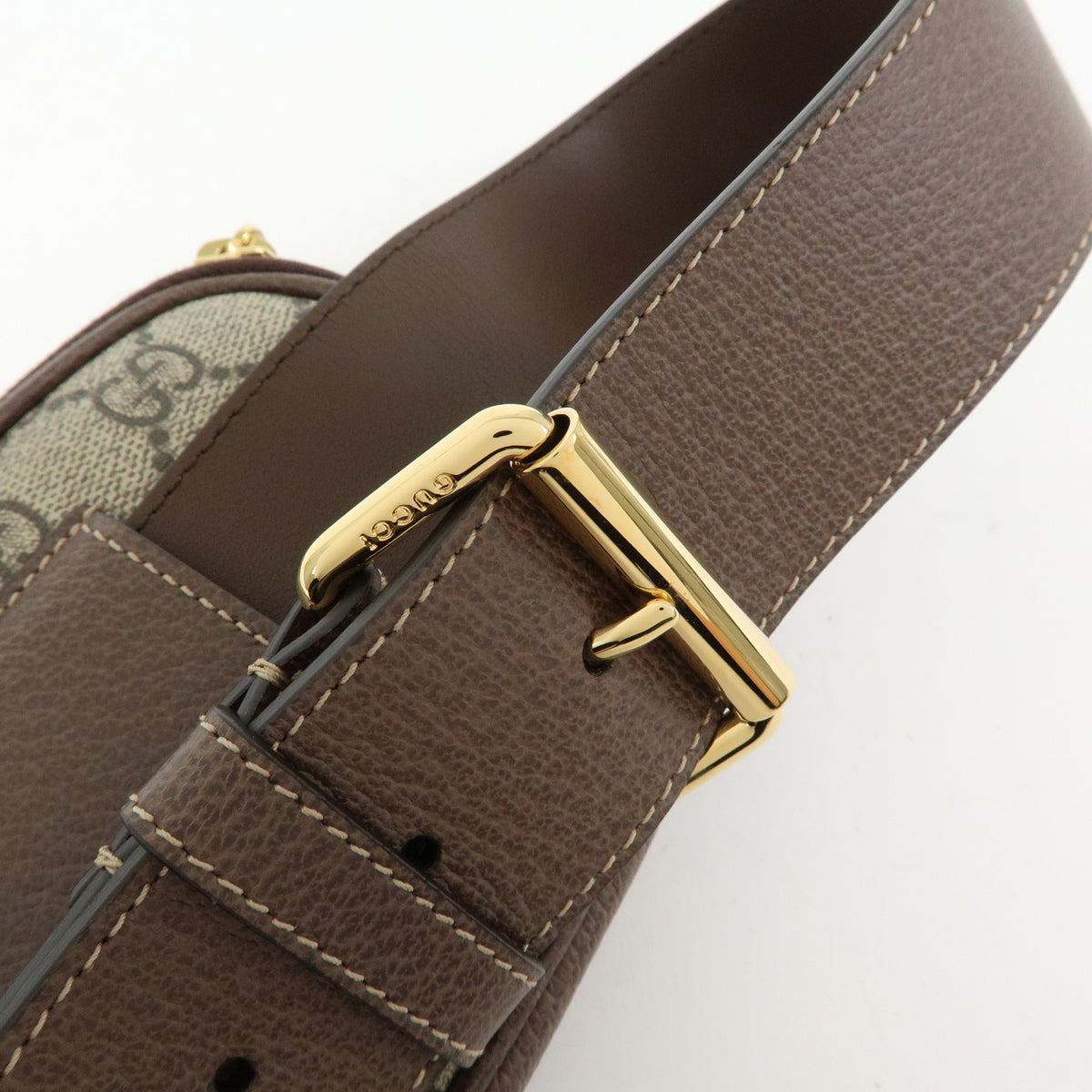 GUCCI Sherry Ophidia Double G GG Supreme Leather Waist Bag Pouch 519308