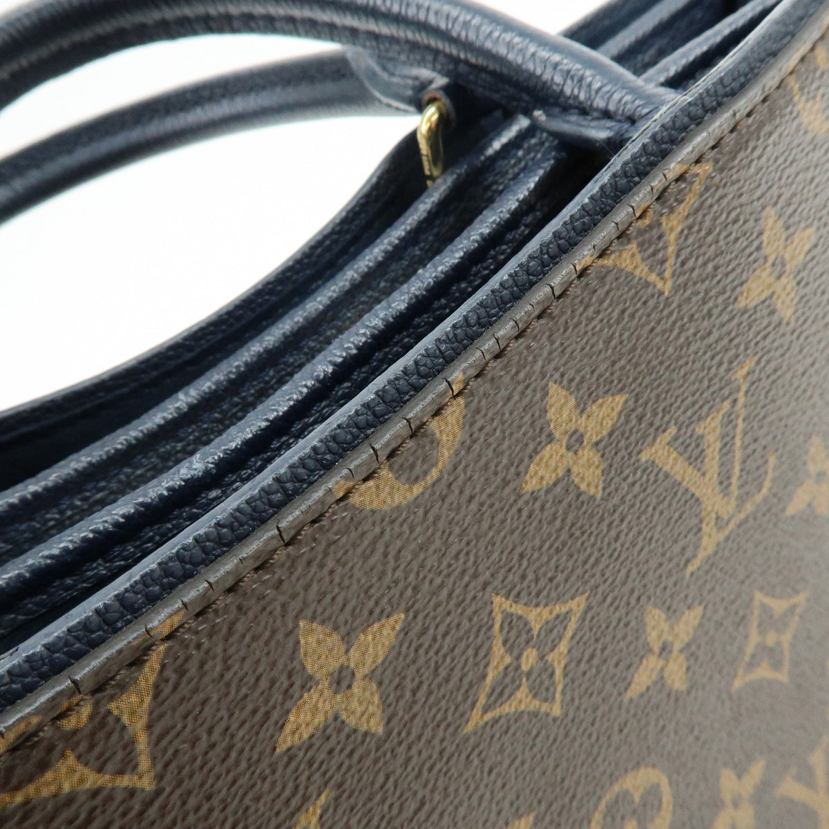 Louis Vuitton Monogram Popincourt PM 2Way Hand Bag Brown Marine M43434