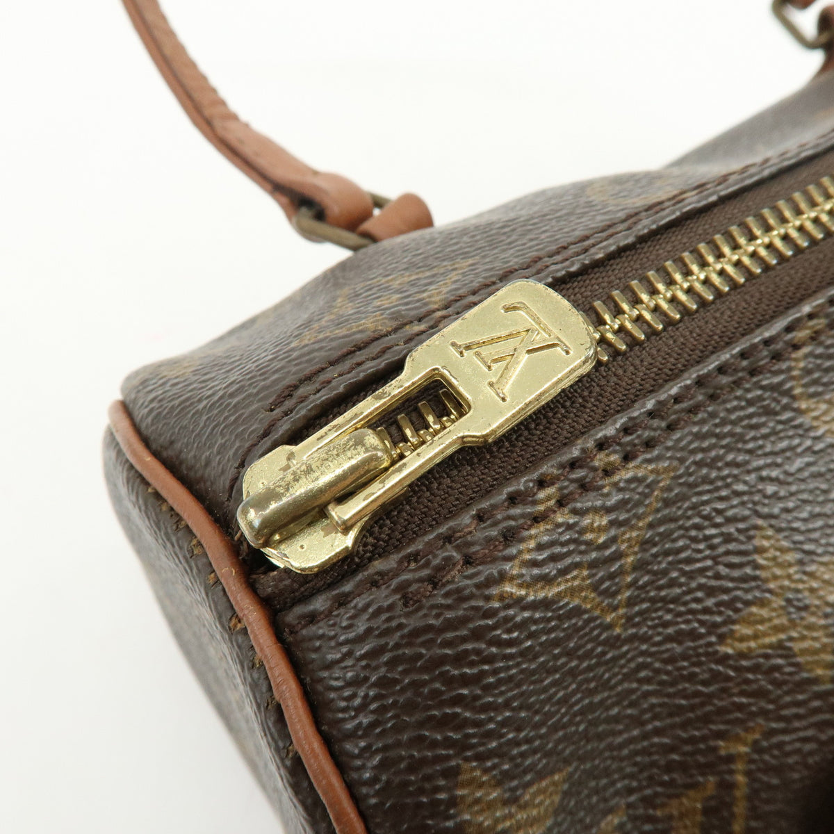 Louis Vuitton Monogram Papillon 22 Canvas Leather Hand Bag Brown M51367