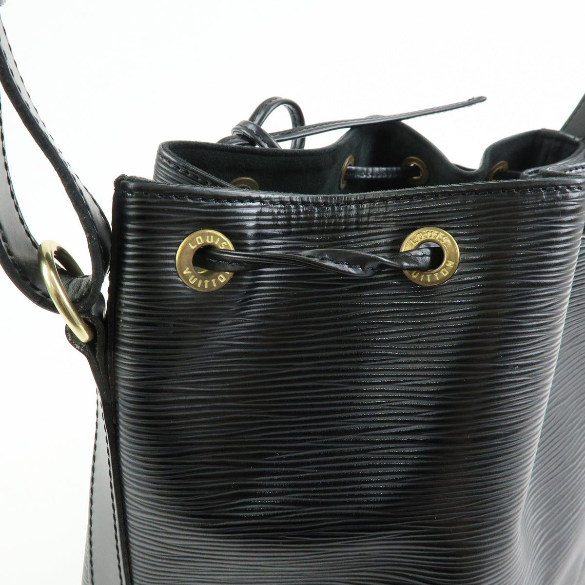 Louis Vuitton Epi Petit Noe Leather Shoulder Bag Noir Black M59012