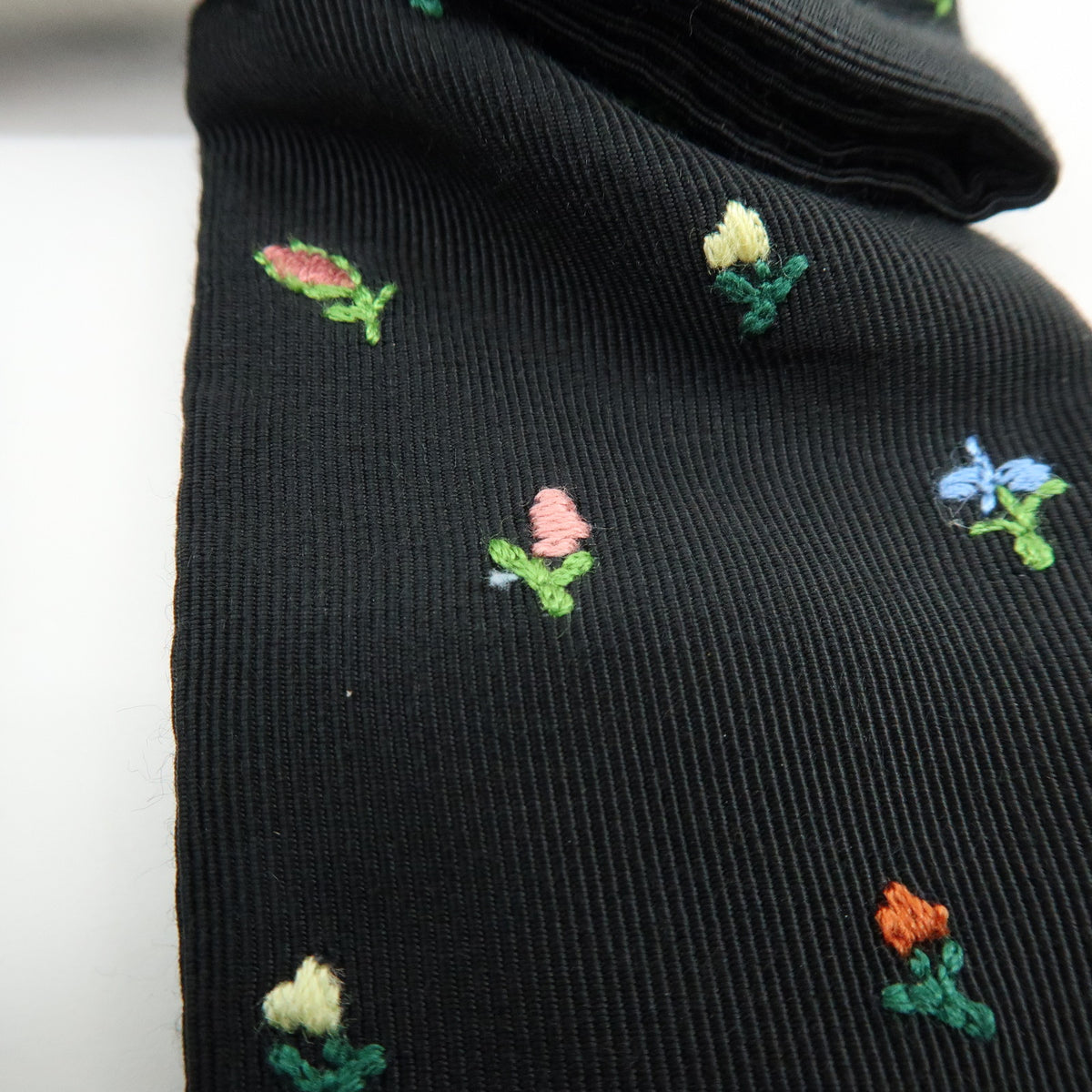 Christian Dior Rayon Twist Revolution Flower Barrette Black