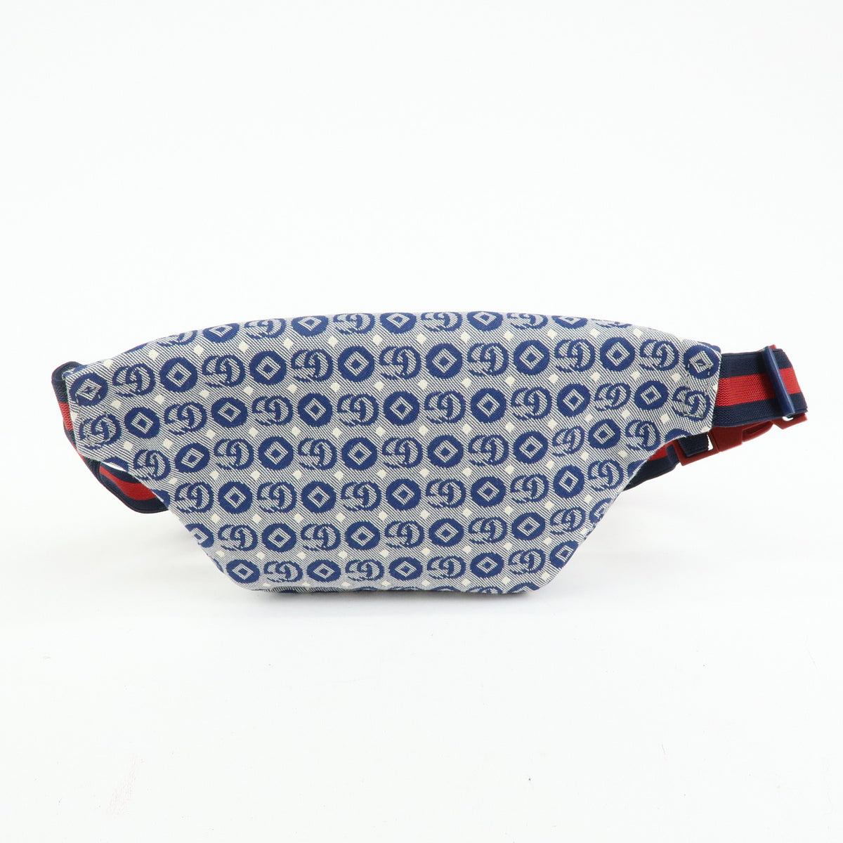 GUCCI Children's Canvas Leather Body Bag Waist Bag Blue 502095