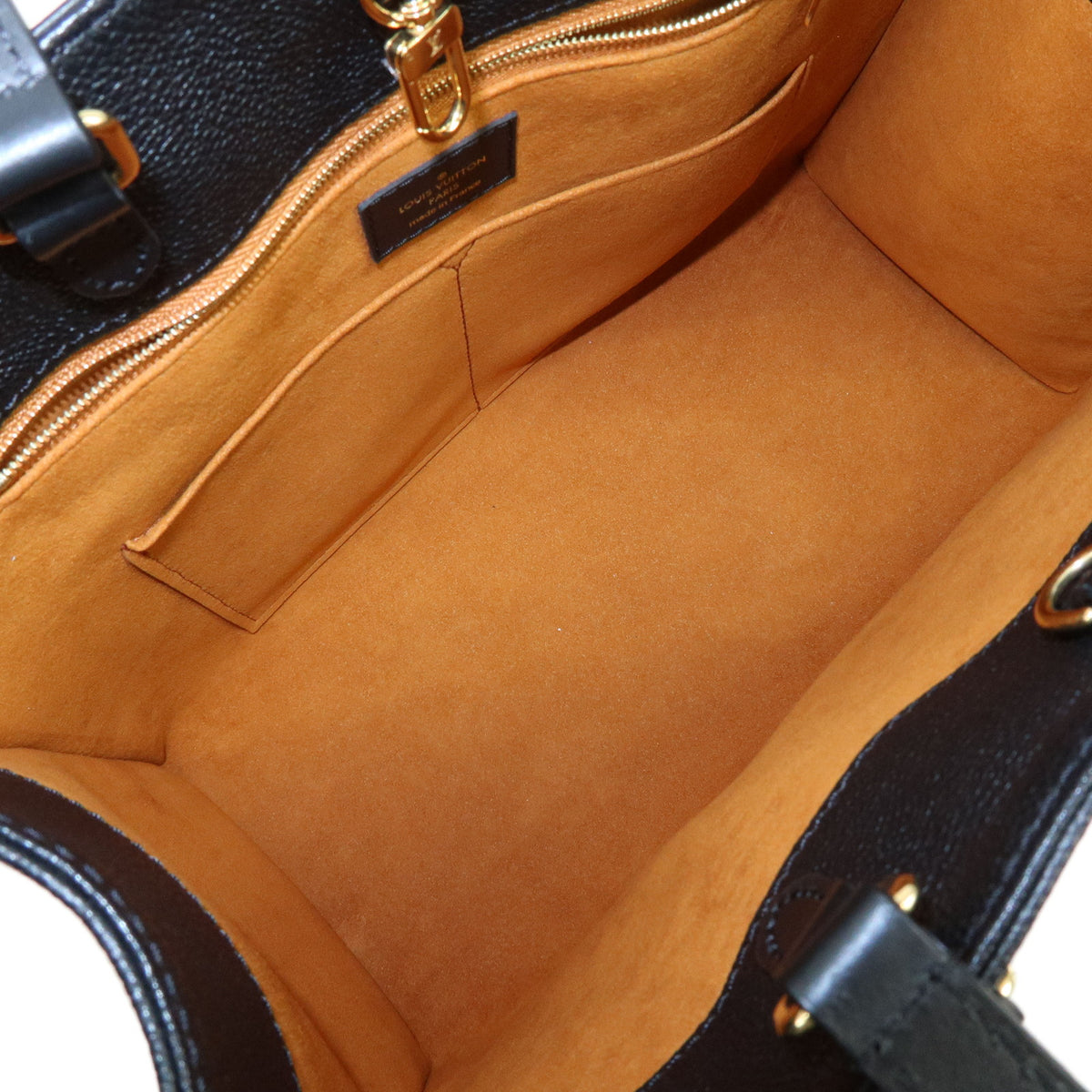 Louis Vuitton Monogram Empreinte On The Go MM Hand Bag Noir M45595