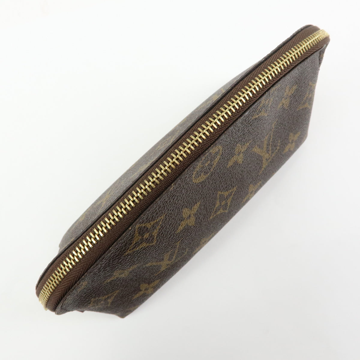 Louis Vuitton Monogram Pochette Cosmetic PM Pouch Brown M47515