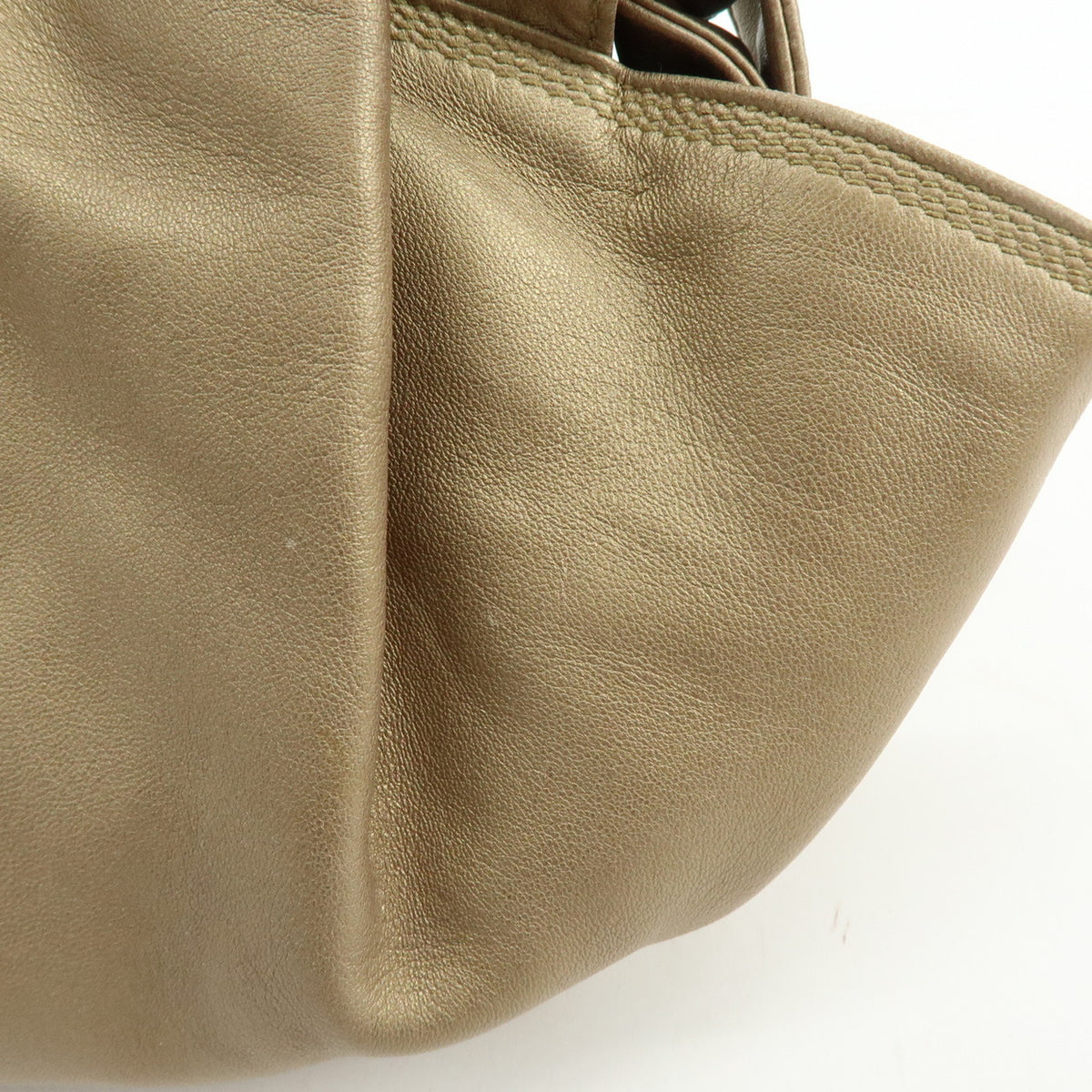 LOEWE Anagram Nappa Aire Leather Hand Bag Tote Bag Gold