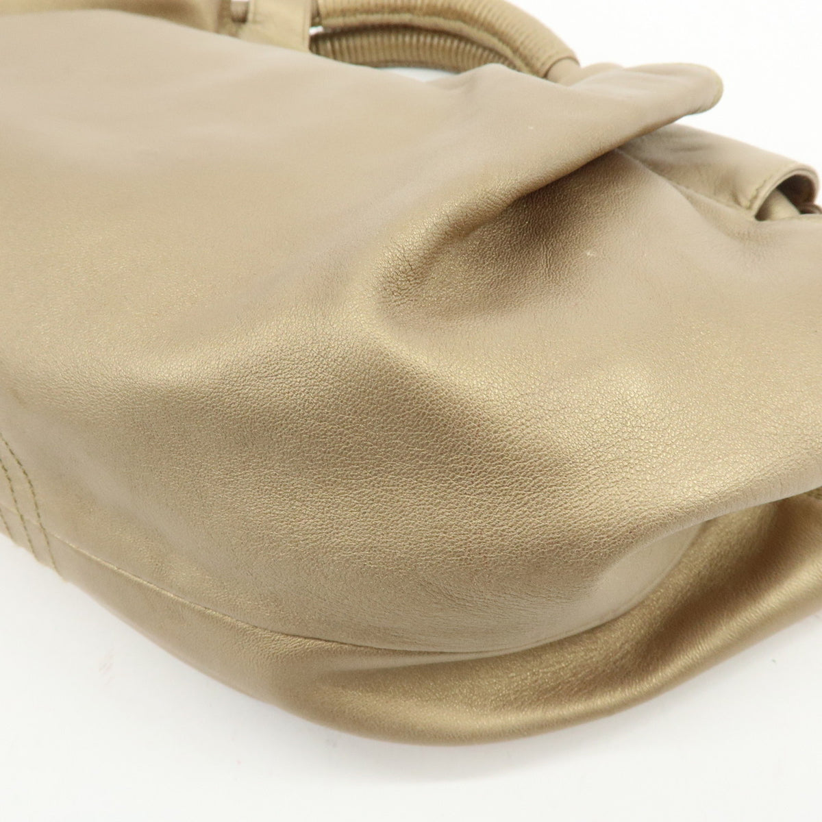 LOEWE Anagram Nappa Aire Leather Hand Bag Tote Bag Gold