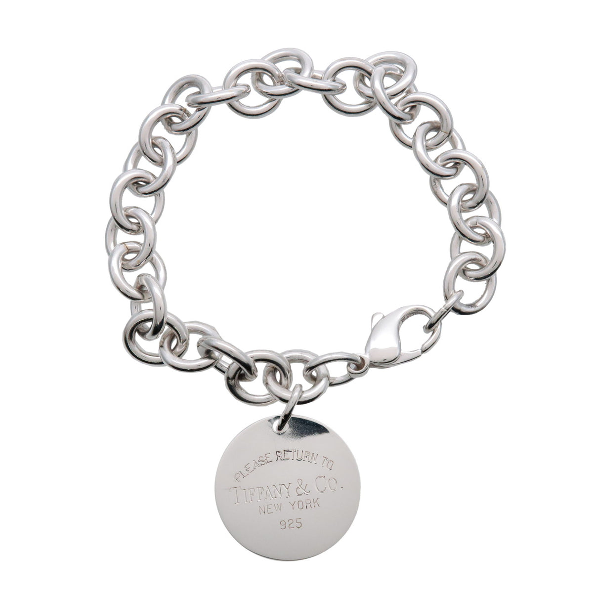 Tiffany & Co Return to Tiffany Round Tag Bracelet SV925 Silver