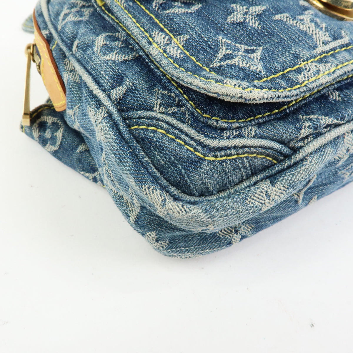 Louis Vuitton Monogram Denim Bum Bag Waist Bag Blue M95347