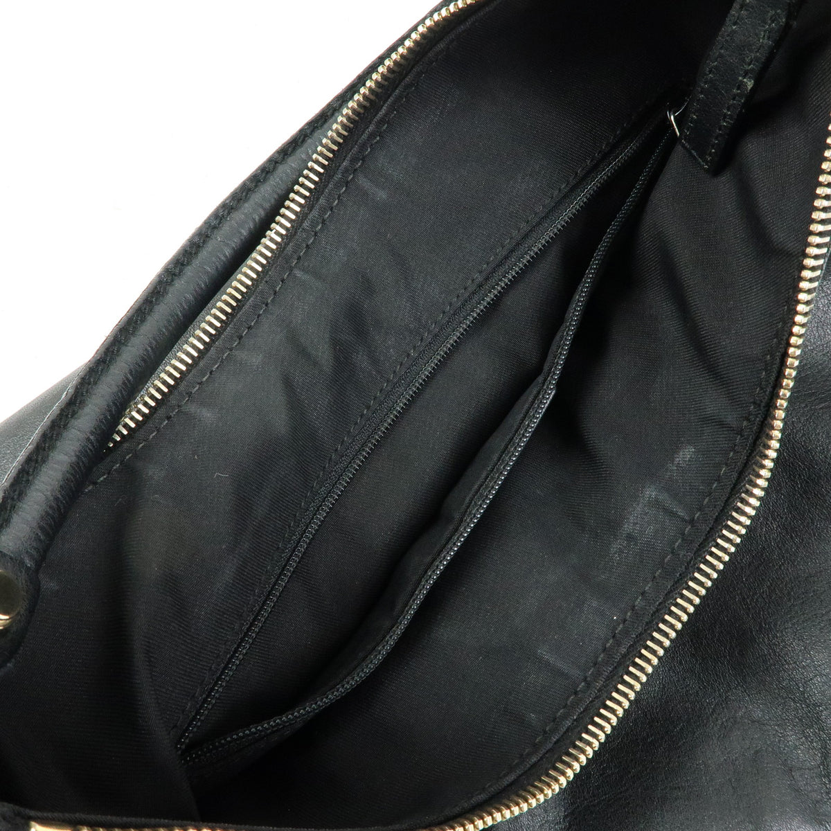 GUCCI Abbey Leather Shoulder Bag Hand Bag Black 189833