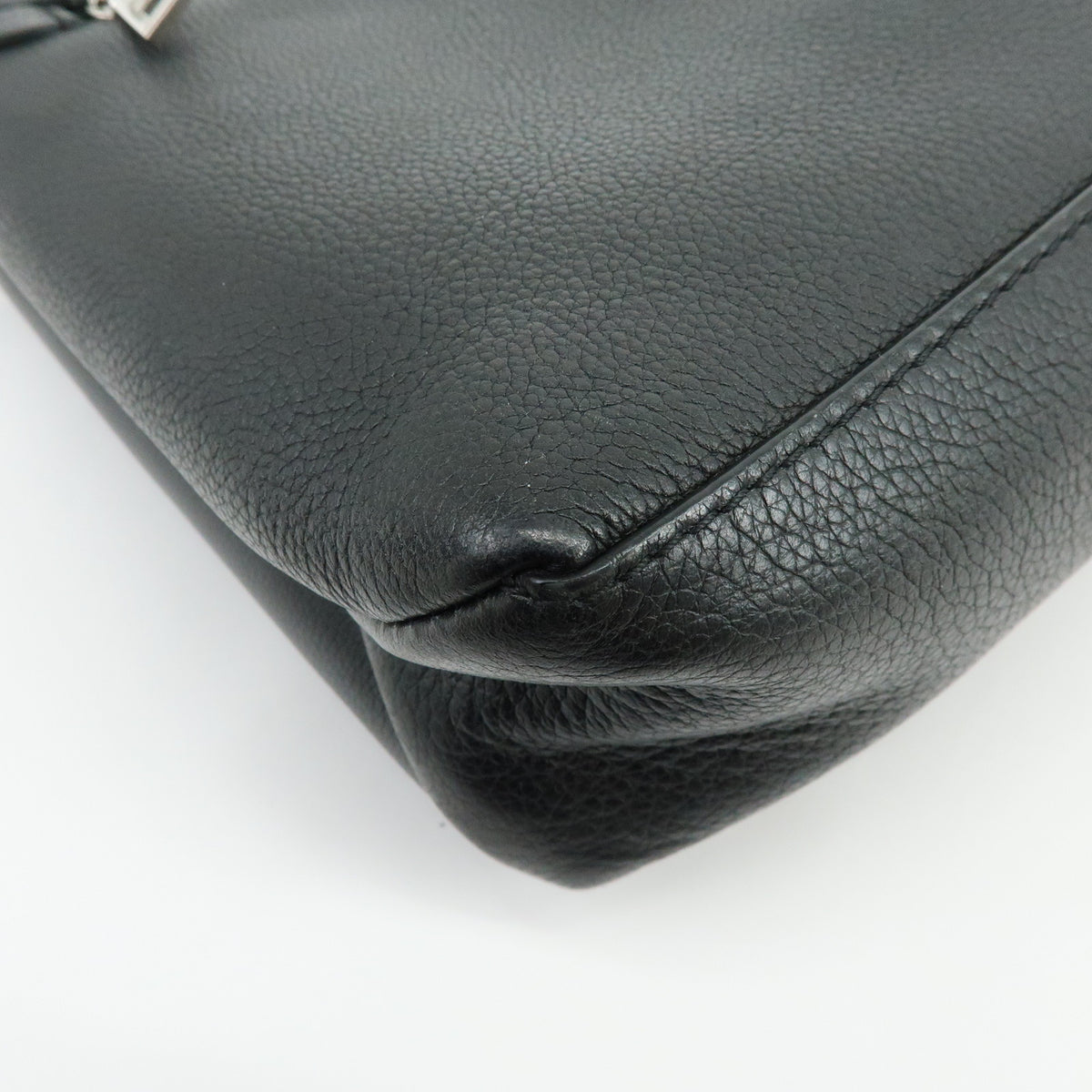 Louis Vuitton My Lockme Satchel Grained Calf Skin Hand Bag Noir M54849