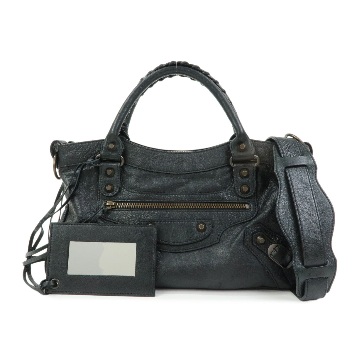 BALENCIAGA The First Leather 2Way Bag Shoulder Bag Hand Bag 103208