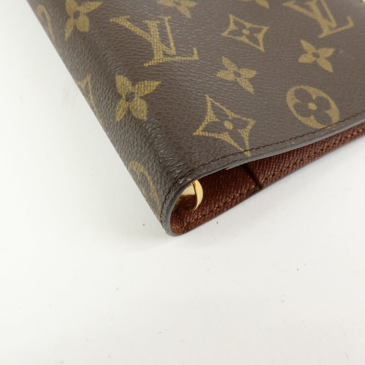 Louis Vuitton Monogram Agenda MM Planner Cover Brown R20105