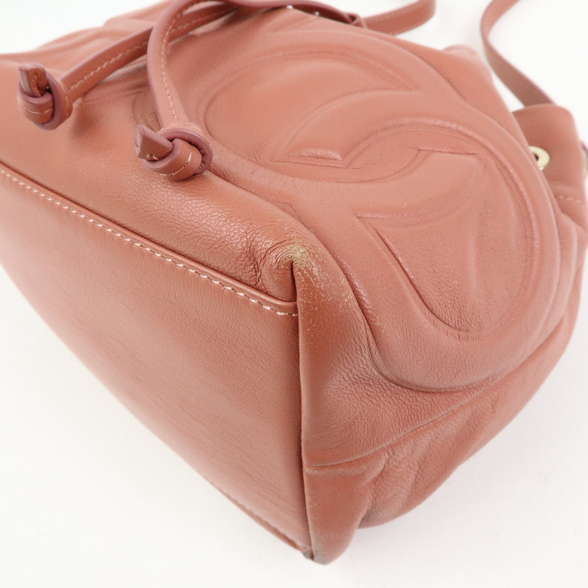 JIMMY CHOO Nappa Leather Juno S Shoulder Bag Crossbody Bag Pink