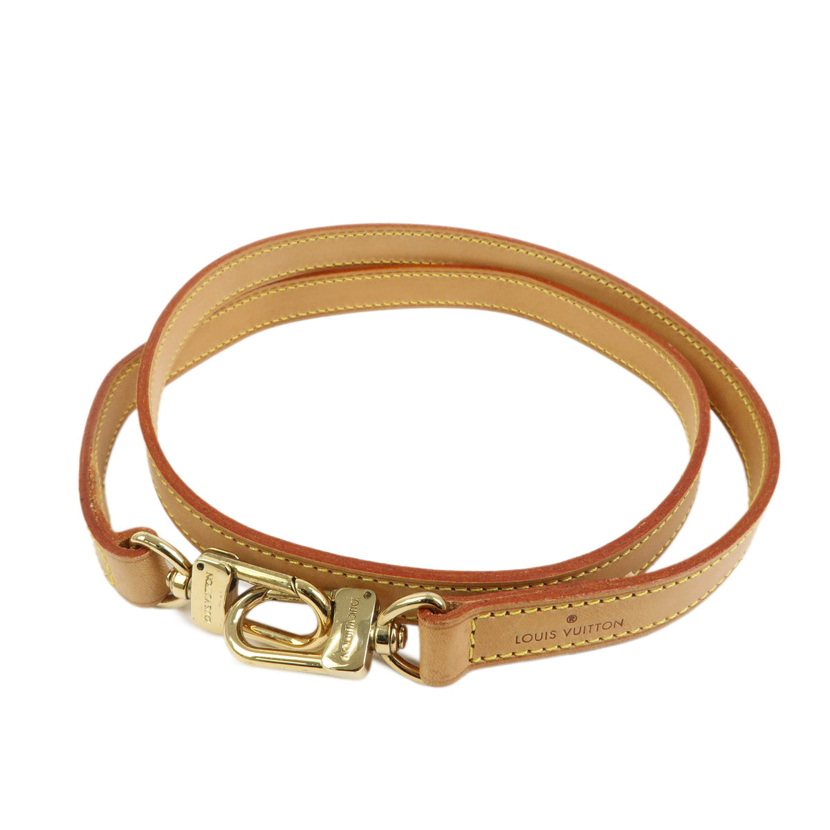 Louis Vuitton Nume Leather Shoulder Strap 100cm 1.6cm Natural J00142