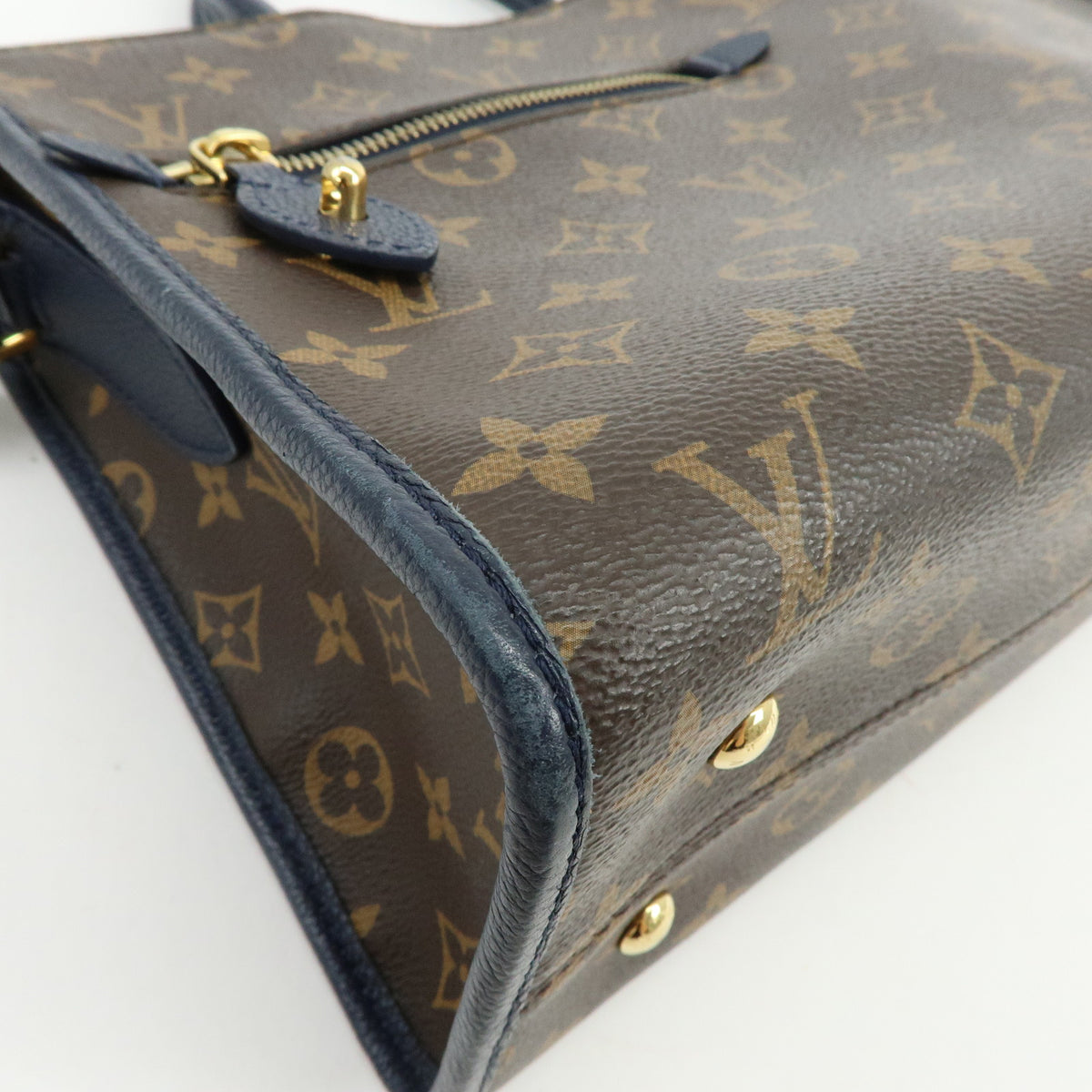 Louis Vuitton Monogram Popincourt PM 2Way Hand Bag Brown Marine M43434