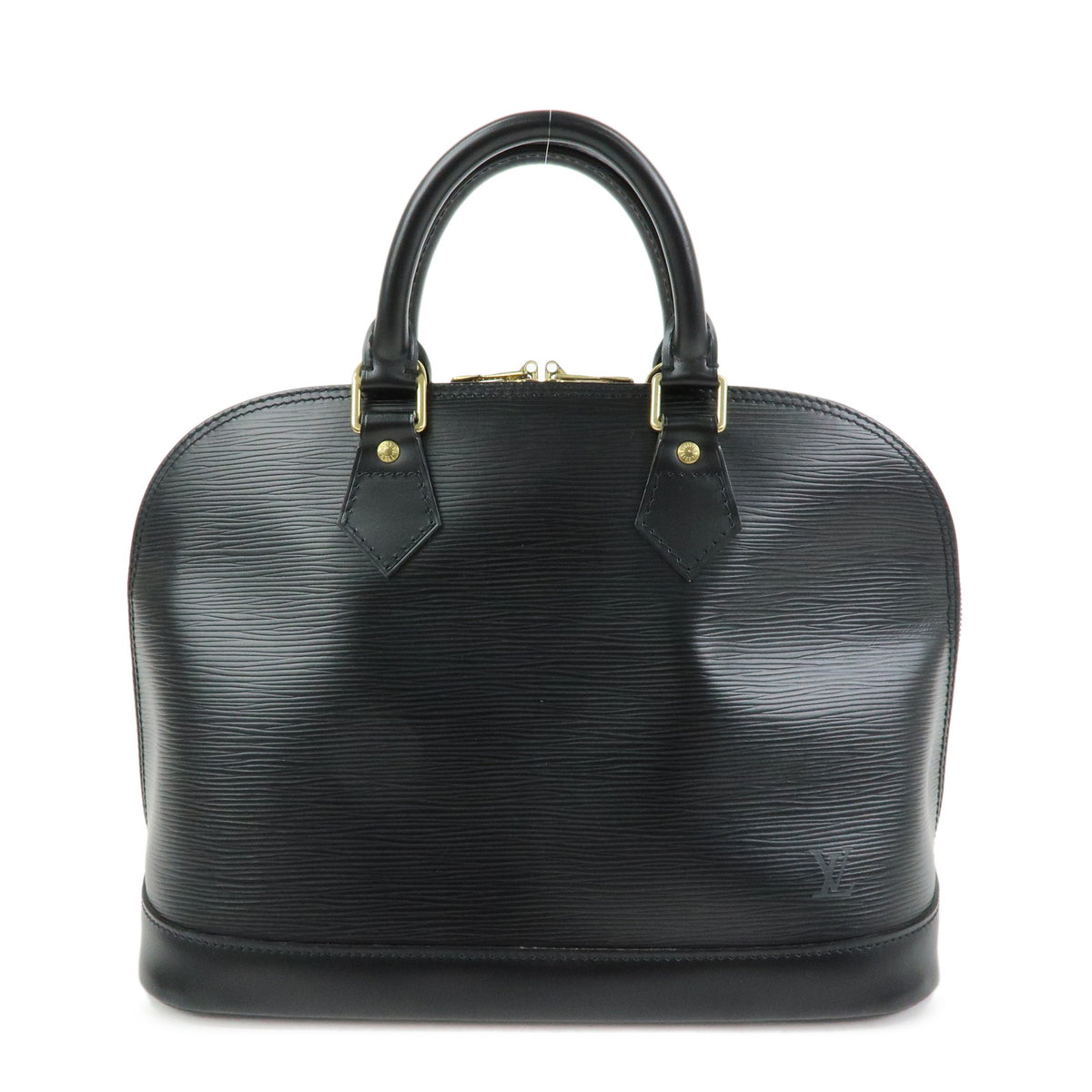 Louis Vuitton Epi Alma Leather Hand Bag Noir Black M52142