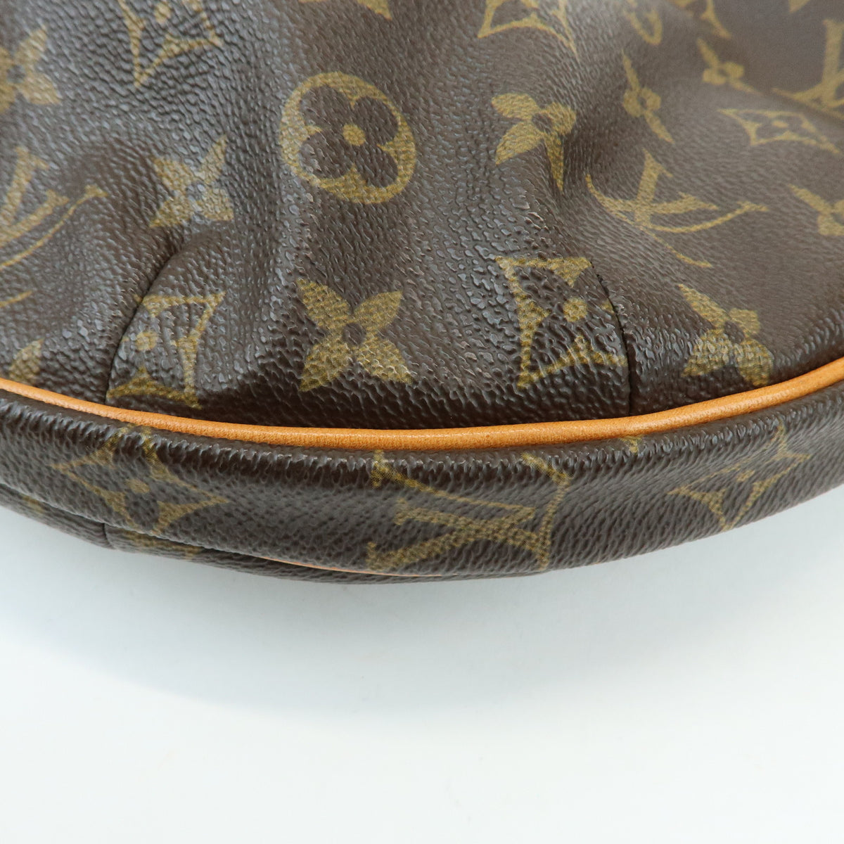 Louis Vuitton Monogram Croissant MM Leather Shoulder Bag Brown M51512