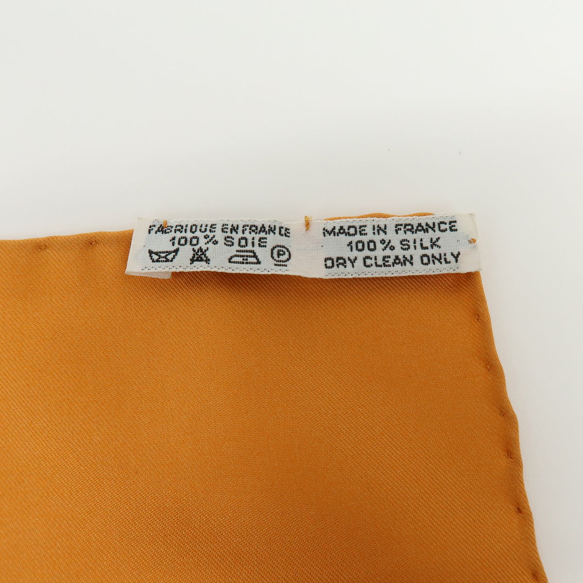 HERMES Carre Lot of 3 Silk 100% Scarf Orange Navy Black Gold