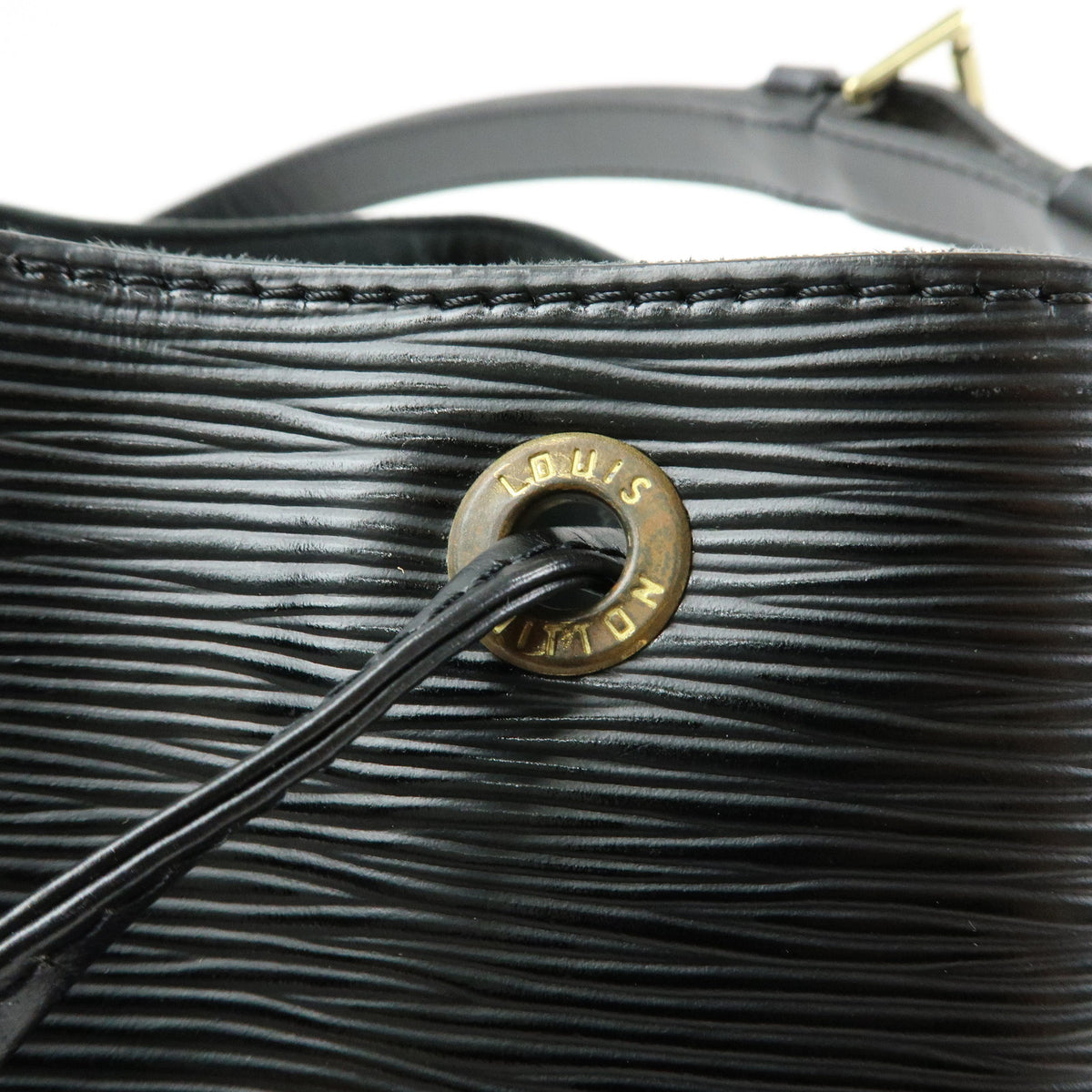 Louis Vuitton Epi Petit Noe Leather Shoulder Bag Noir Black M59012