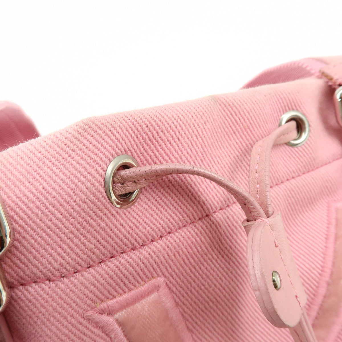 SAINT LAURENT PARIS Kahara Cassandra Canvas Leather Tote Bag 123435