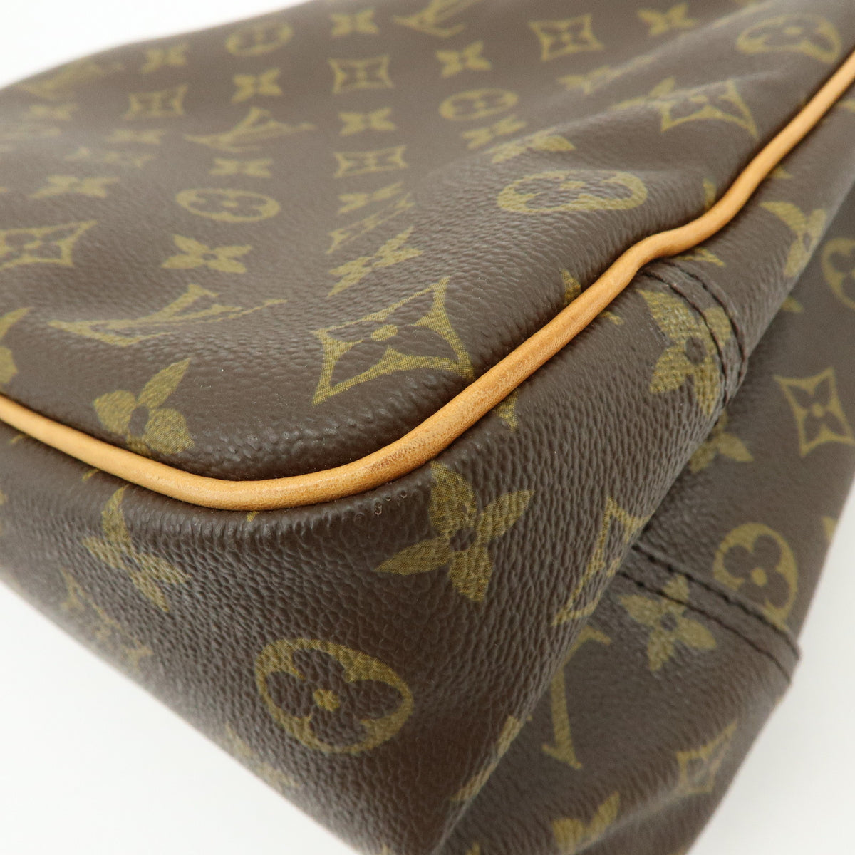 Louis Vuitton Monogram Deauville Canvas Hand Bag Brown M47270
