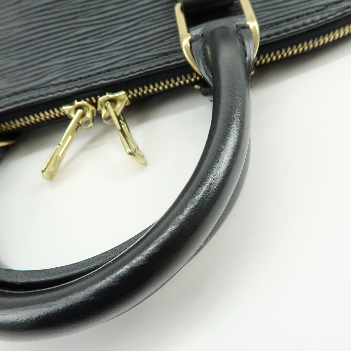 Louis Vuitton Epi Alma PM Leather Hand Bag Noir Black M52142