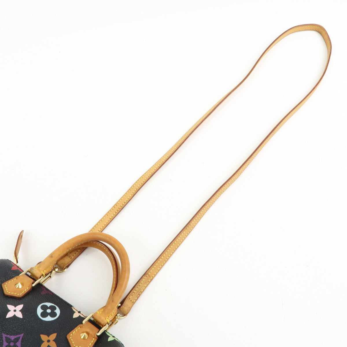 Louis Vuitton Monogram Multicolor Mini Speedy and Strap Noir Lot M92644