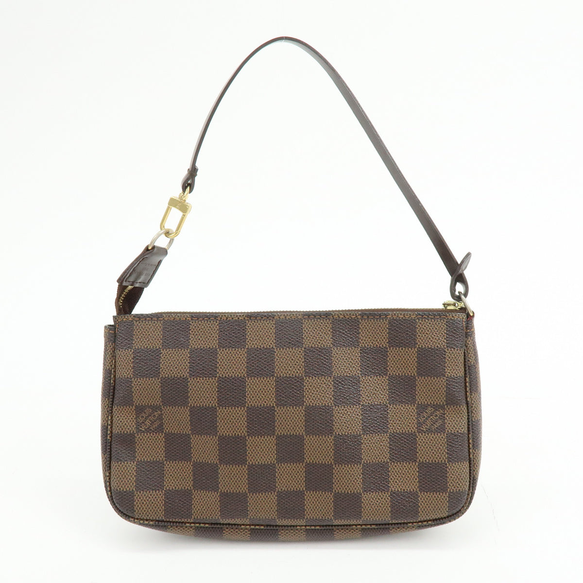 Louis Vuitton Damier Ebene Pochette Accessoires Hand Bag Brown N51985