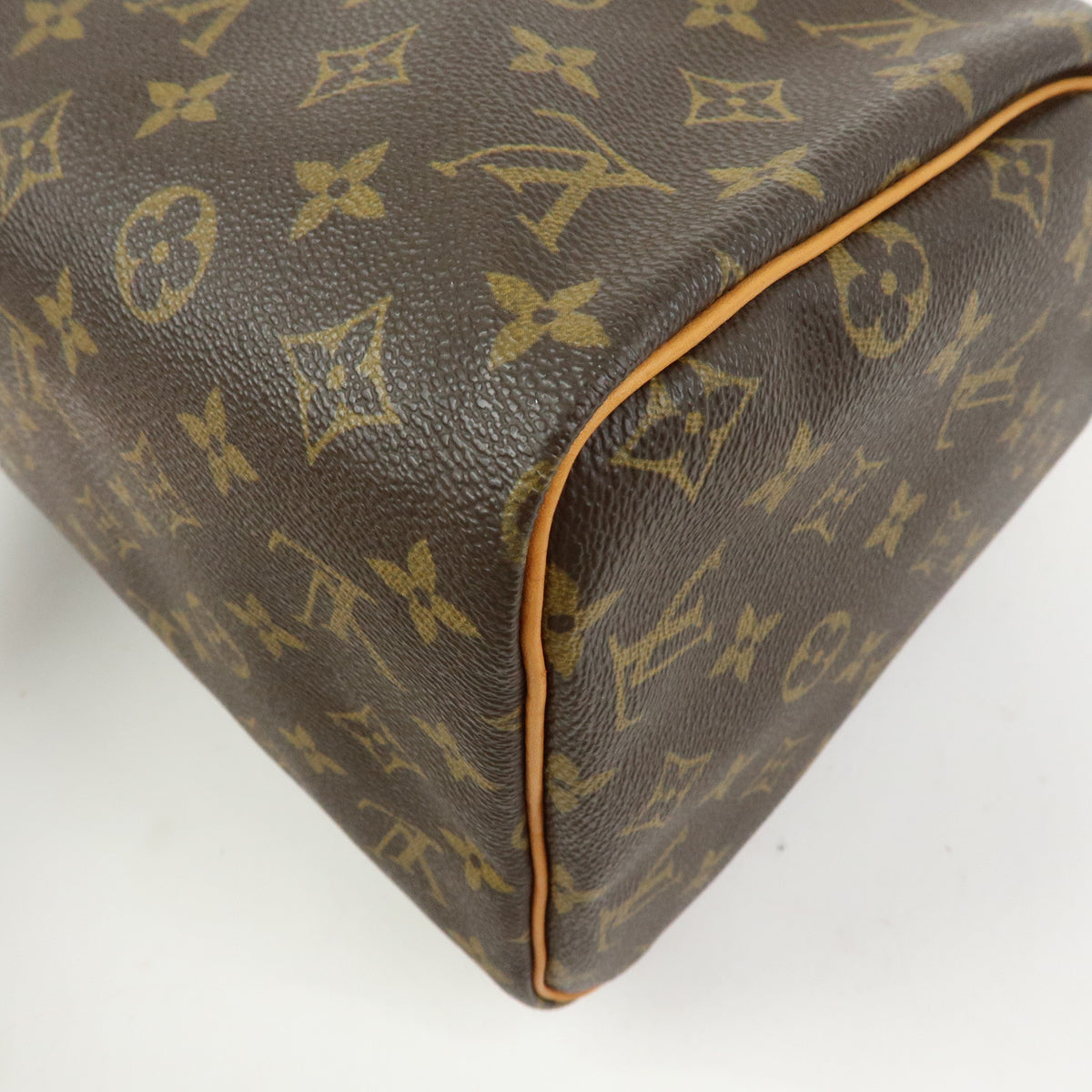 Louis Vuitton Monogram Speedy 30 Boston Bag Hand Bag Brown M41526