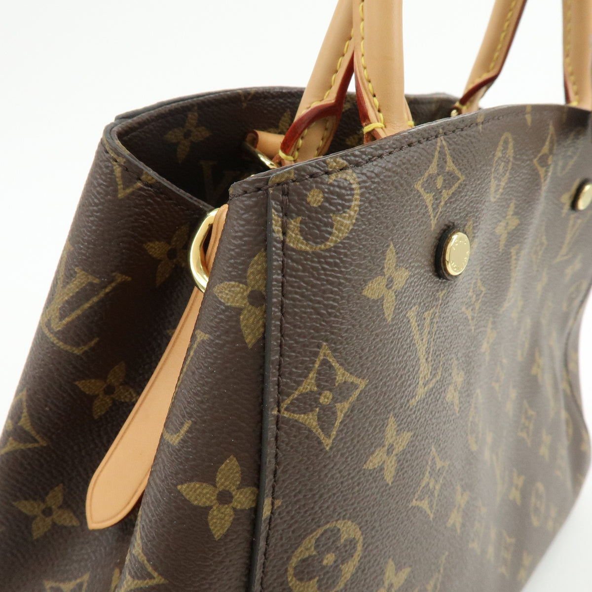 Louis Vuitton Monogram Montaigne MM 2Way Bag Hand Bag Brown M41056