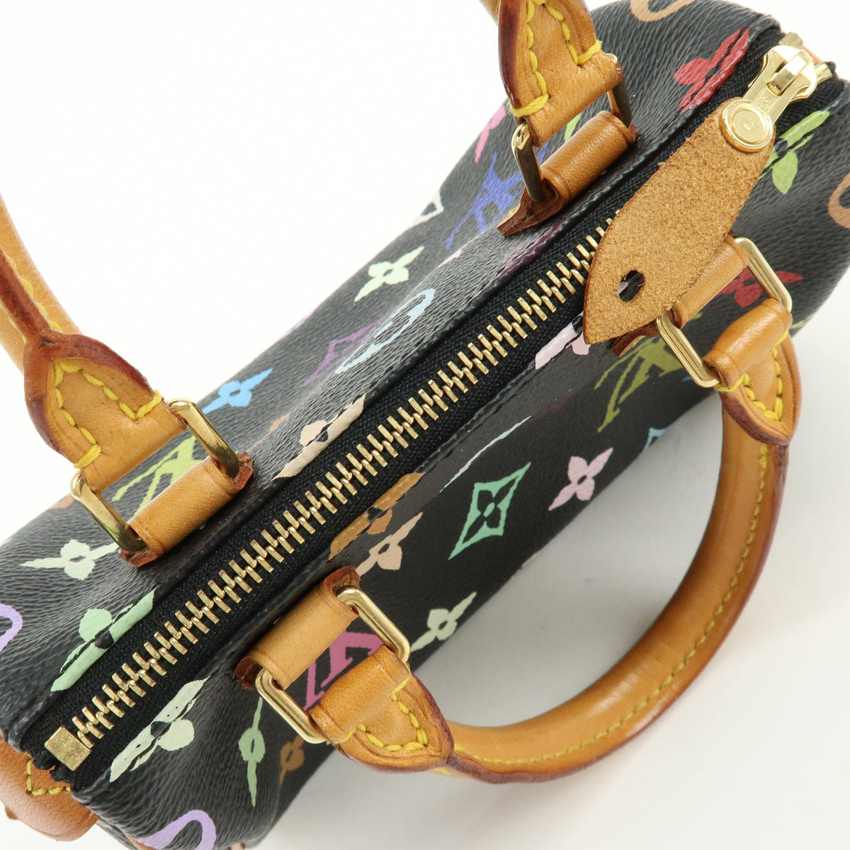 Louis Vuitton Monogram Multicolor Mini Speedy Mini Bag Noir M92644