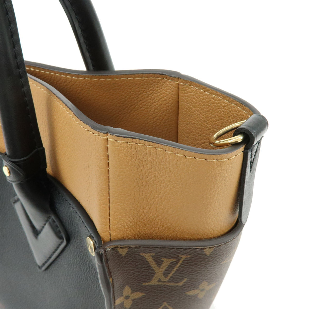 Louis Vuitton Monogram On My Side MM 2Way Bag Noir Brown M53823
