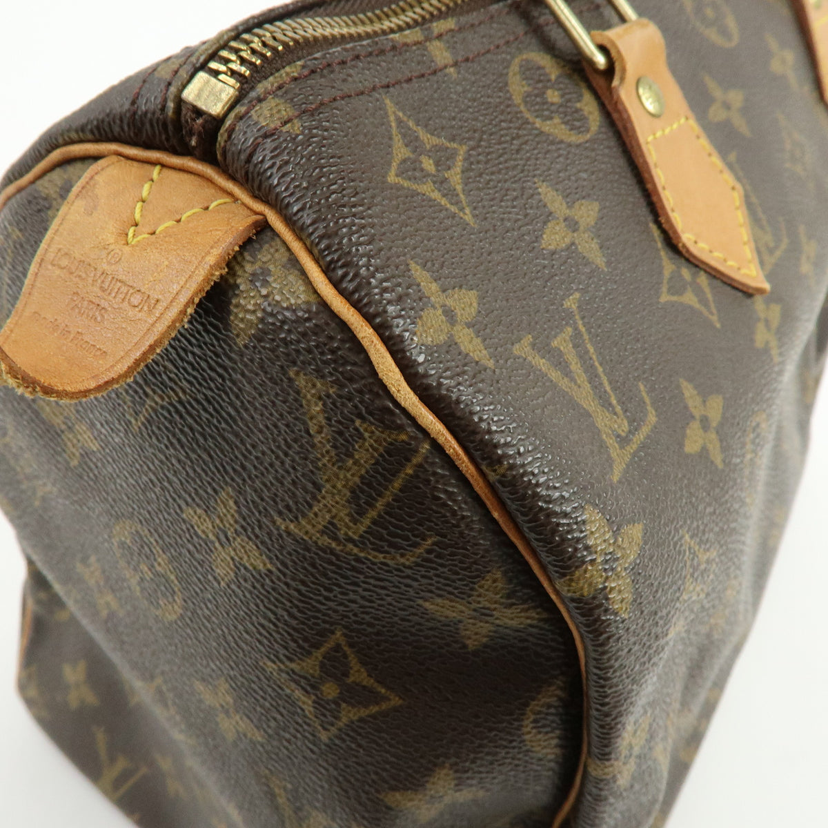 Louis Vuitton Monogram Speedy 30 Boston Bag Hand Bag Brown M41526